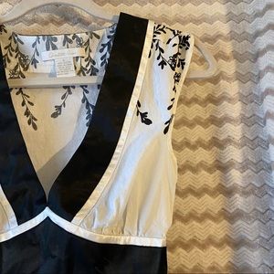 Floral Vintage Charlotte Russe V-Neck Blouse